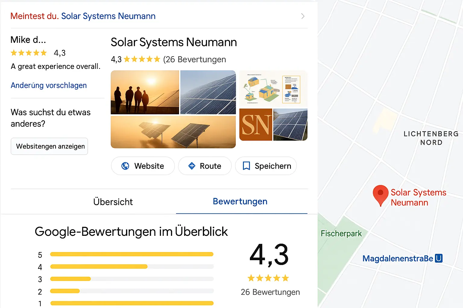 Google Bewertungen Firmenprofil